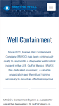 Mobile Screenshot of marinewellcontainment.com